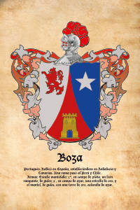 Escudo heráldico del apellido BOZA