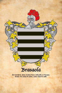 Escudo heráldico del apellido Brasaola