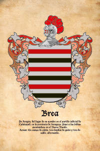 Escudo heráldico del apellido BREA