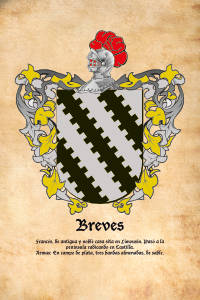 Escudo heráldico del apellido BREVES