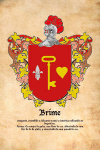 Escudo heráldico del apellido BRIME