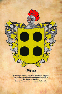 Escudo heráldico del apellido BRÍO