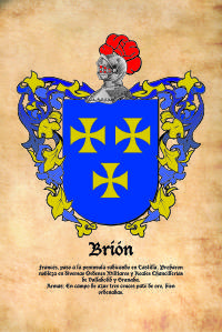 Escudo heráldico del apellido BRION