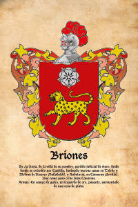 Escudo heráldico del apellido BRIONES