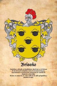 Escudo heráldico del apellido BRISEÑO