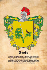 Escudo heráldico del apellido BROTO