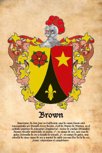 Escudo heráldico del apellido BROWN