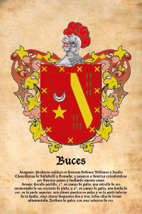 Escudo heráldico del apellido BUCES