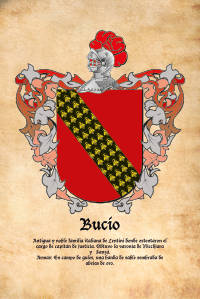 Escudo heráldico del apellido BUCIO