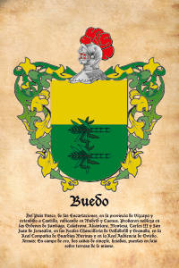Escudo heráldico del apellido BUEDO
