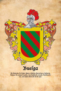 Escudo heráldico del apellido BUELGA