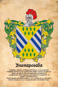 Escudo heráldico del apellido Buenaposada