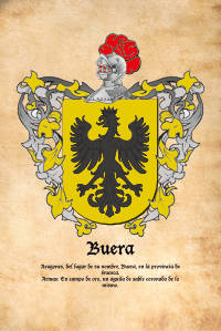 Escudo heráldico del apellido Buera