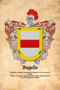 Escudo heráldico del apellido BUGEDO