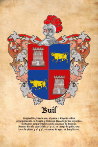 Escudo heráldico del apellido Buil