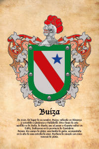 Escudo heráldico del apellido BUIZA