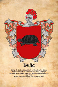 Escudo heráldico del apellido Bujía