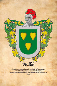 Escudo heráldico del apellido BULDÓ