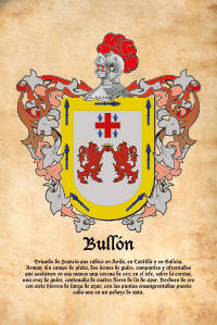 Escudo heráldico del apellido BULLON