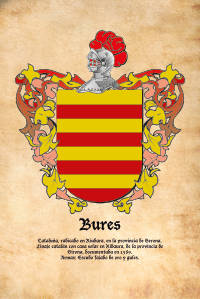 Escudo heráldico del apellido Bures