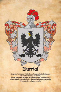 Escudo heráldico del apellido BURRIAL