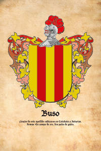 Escudo heráldico del apellido Buso