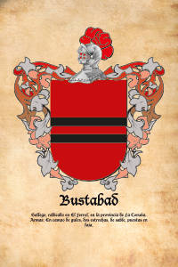 Escudo heráldico del apellido BUSTABAD
