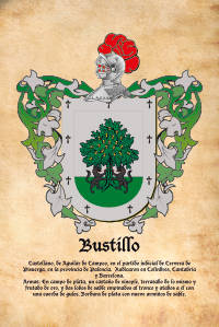 Escudo heráldico del apellido BUSTILLO