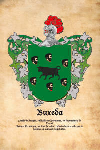Escudo heráldico del apellido Buxeda