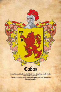 Escudo heráldico del apellido CABAS