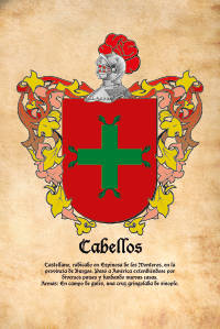 Escudo heráldico del apellido CABELLOS