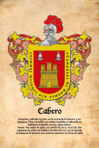 Escudo heráldico del apellido CABERO