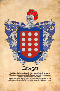 Escudo heráldico del apellido CABEZAS