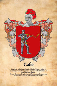 Escudo heráldico del apellido CABO