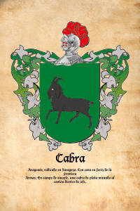 Escudo heráldico del apellido CABRA