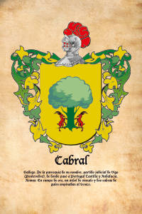 Escudo heráldico del apellido CABRAL