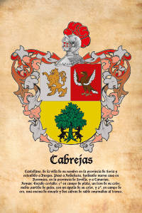 Escudo heráldico del apellido CABREJAS