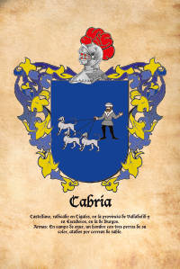 Escudo heráldico del apellido CABRIA