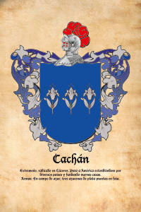Escudo heráldico del apellido CACHAN