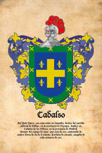 Escudo heráldico del apellido CADALSO
