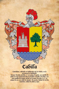 Escudo heráldico del apellido CADILLA
