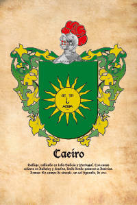 Escudo heráldico del apellido CAEIRO
