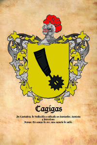 Escudo heráldico del apellido CAGIGAS