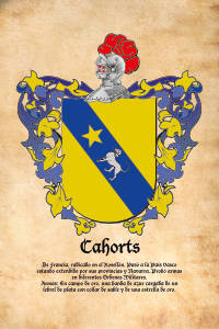 Escudo heráldico del apellido CAHORTS