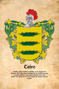 Escudo heráldico del apellido CAIRO