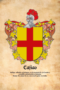 Escudo heráldico del apellido Cajiao