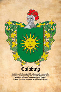 Escudo heráldico del apellido CALABUIG