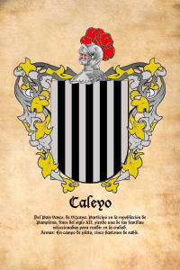 Escudo heráldico del apellido CALEYO