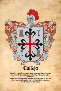 Escudo heráldico del apellido CALLEJA