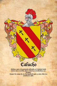Escudo heráldico del apellido CALUCHO